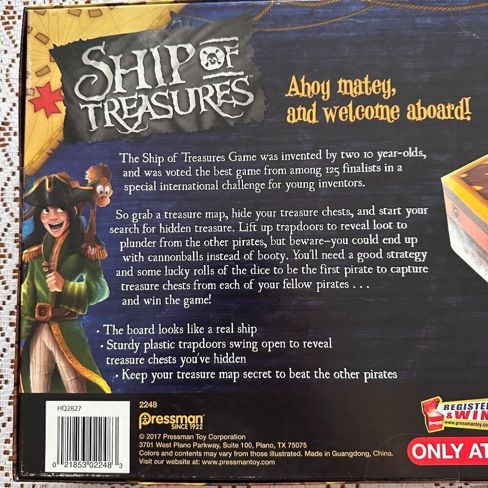 SHIP of TREASURES GAME FOR 2-4 PLAYERS AGES 8 AND UP - Picture 6 of 10